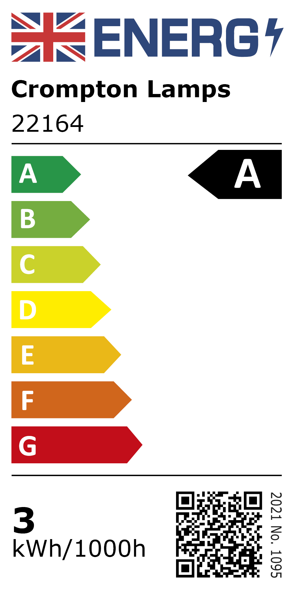 New 2021 Energy Rating Label: MPN 22164