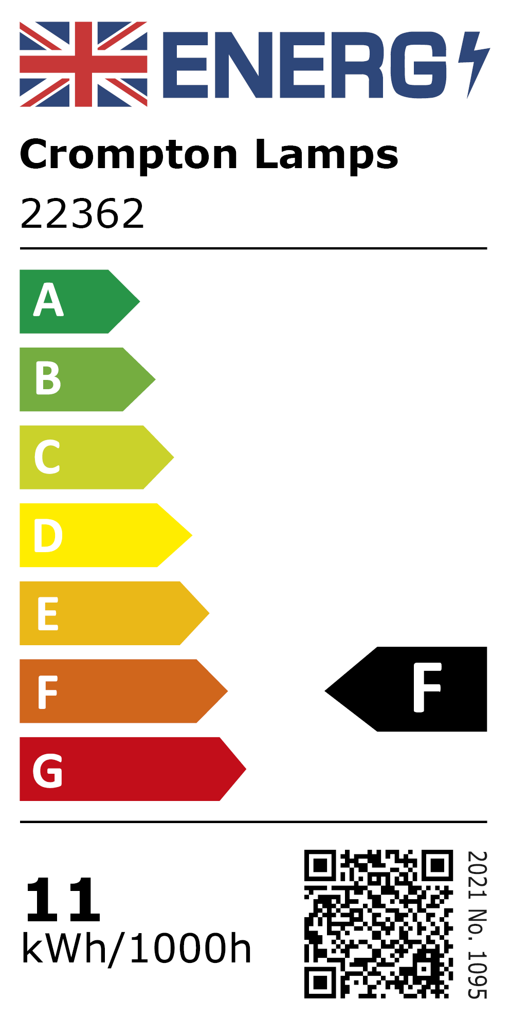 New 2021 Energy Rating Label: MPN 22362