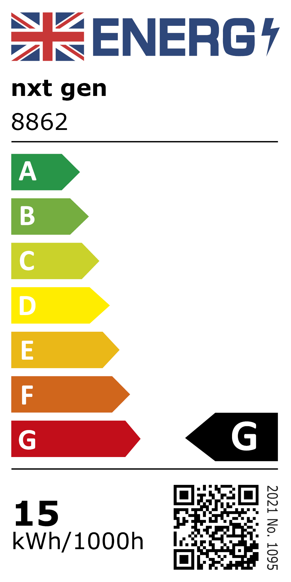 New 2021 Energy Rating Label: MPN 8862