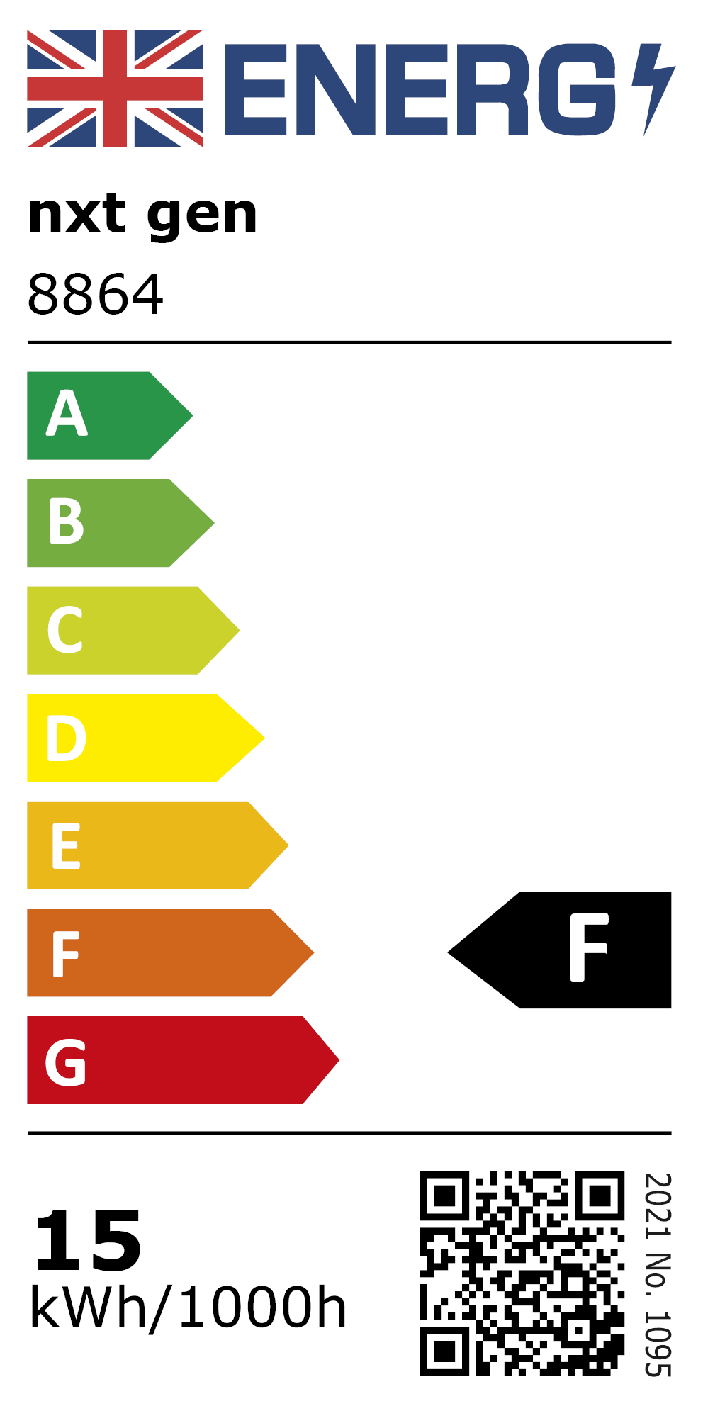 New 2021 Energy Rating Label: MPN 8864