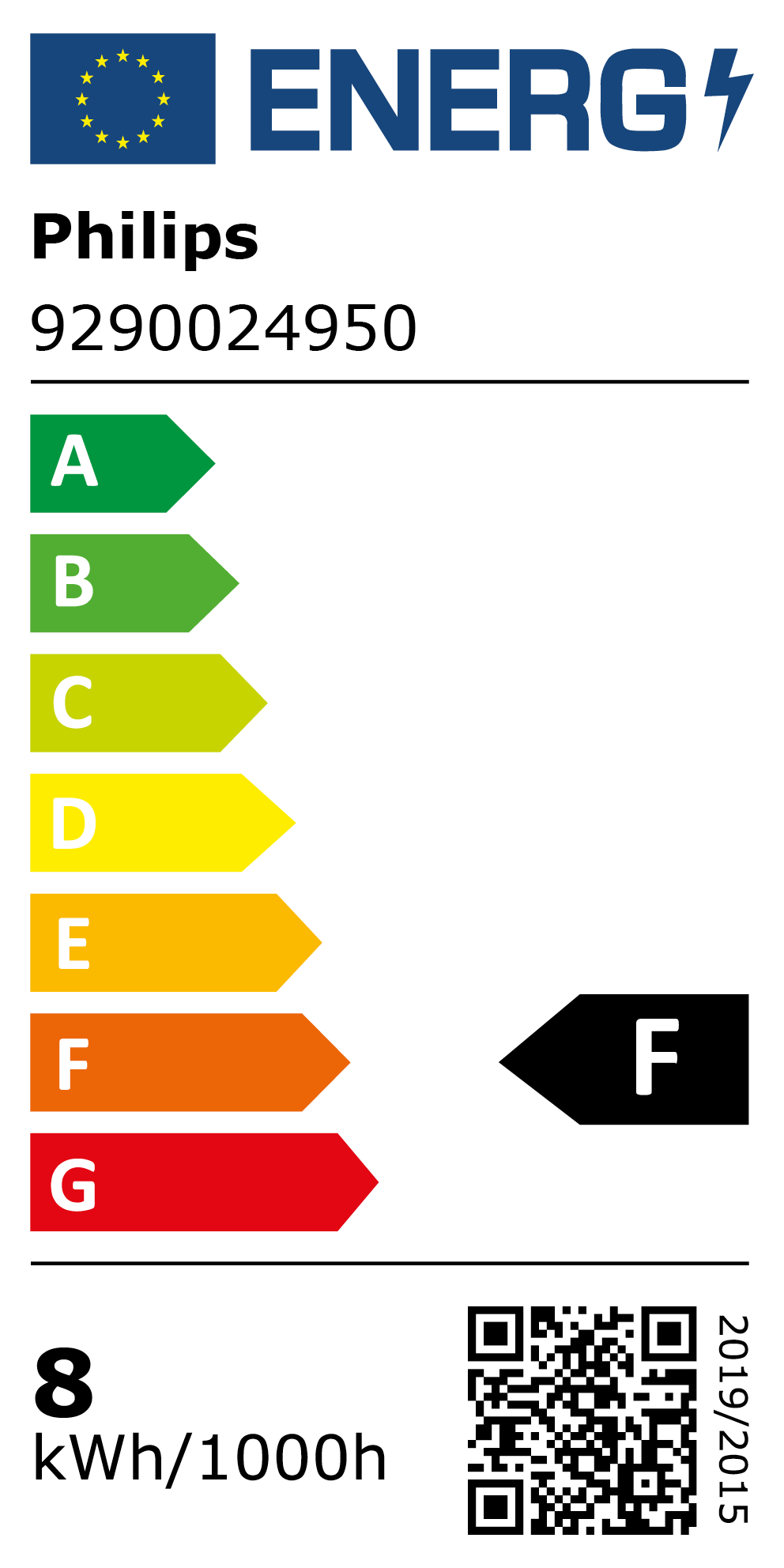 New 2021 Energy Rating Label: MPN 9290024950