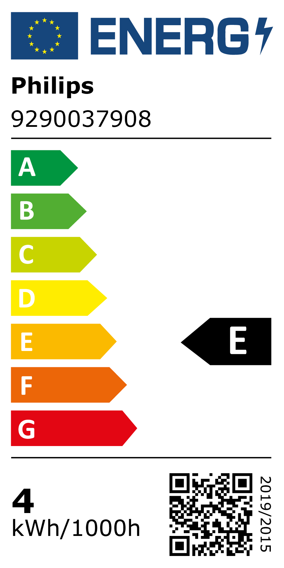 New 2021 Energy Rating Label: MPN 9290037908