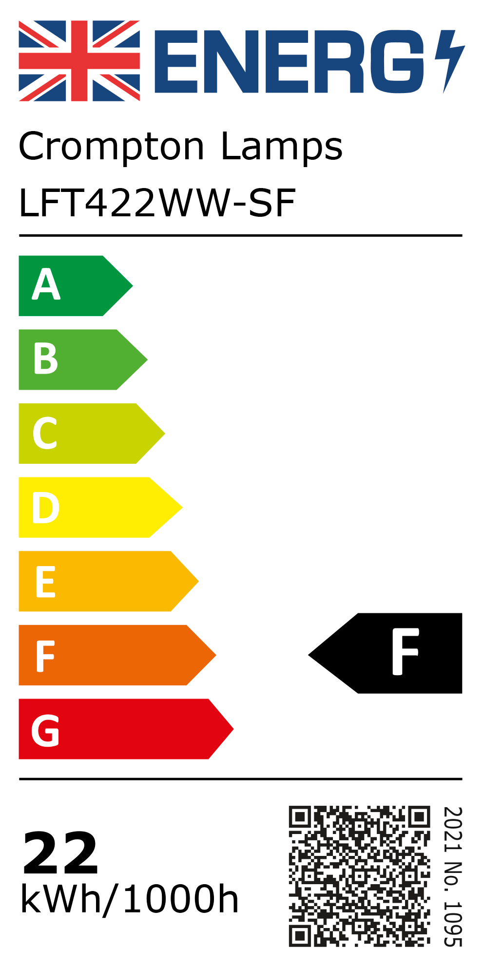 New 2021 Energy Rating Label: MPN LFT422WW-SF