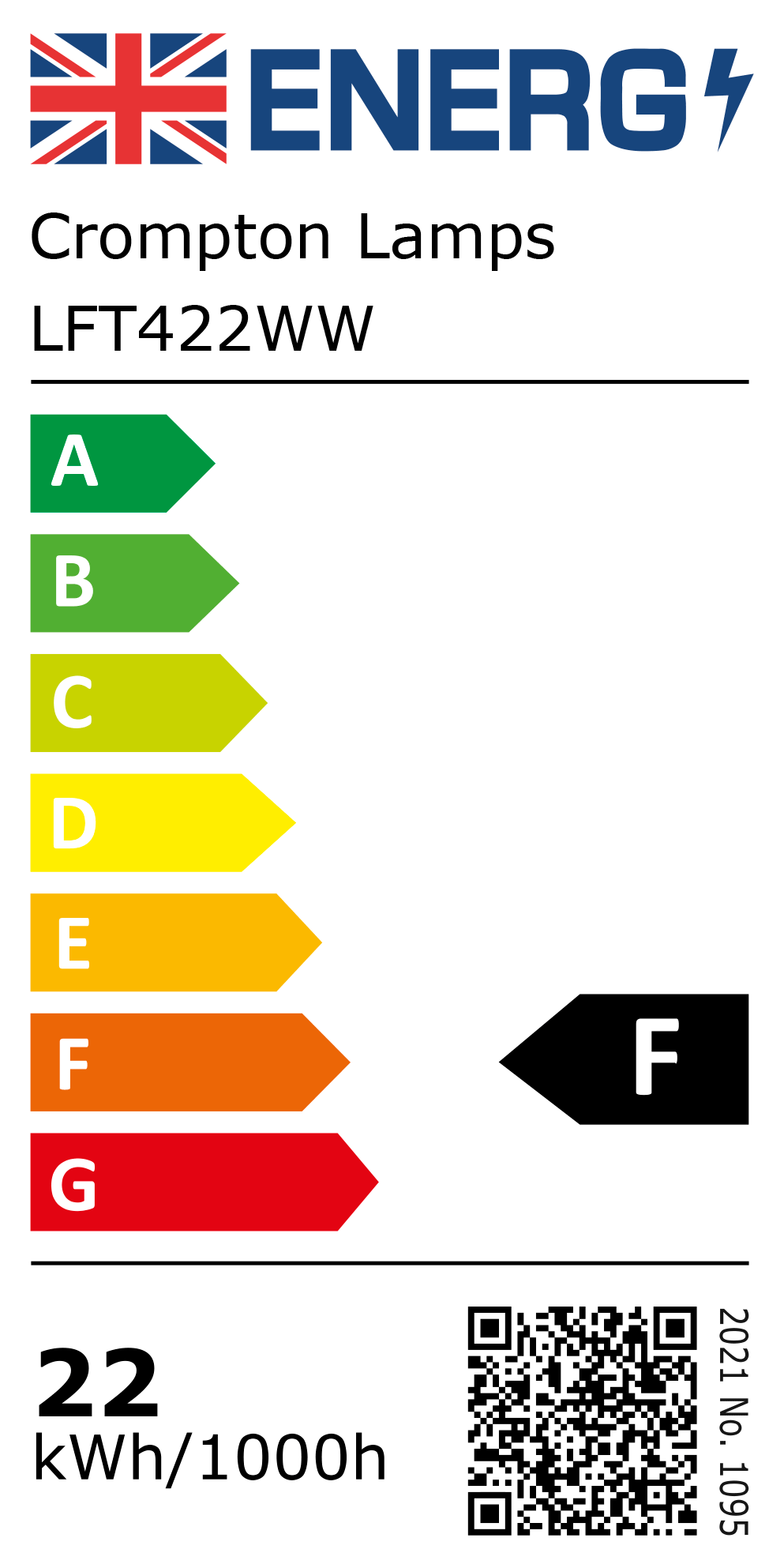 New 2021 Energy Rating Label: MPN LFT422WW