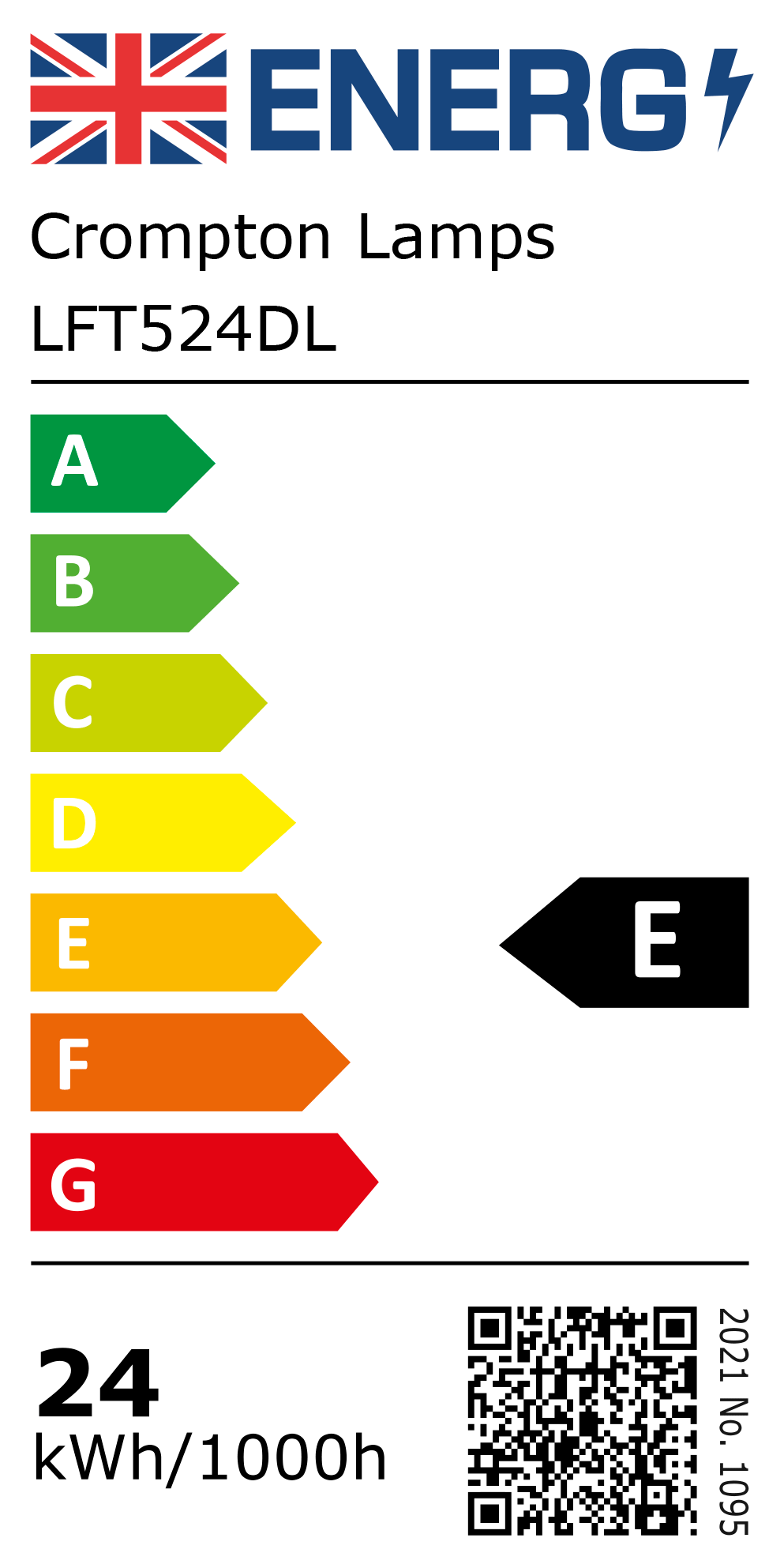 New 2021 Energy Rating Label: MPN LFT524DL