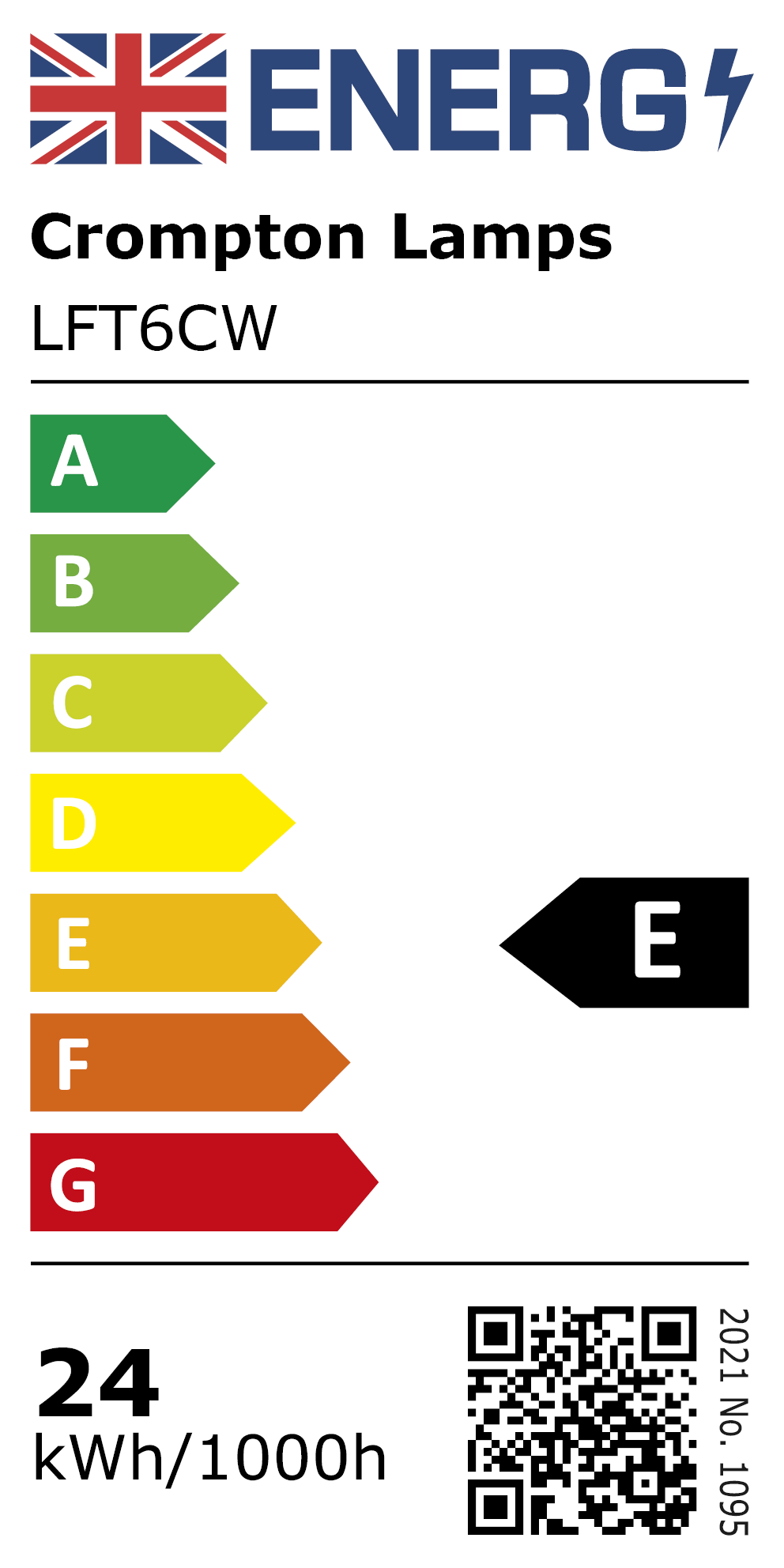 New 2021 Energy Rating Label: MPN LFT6CW