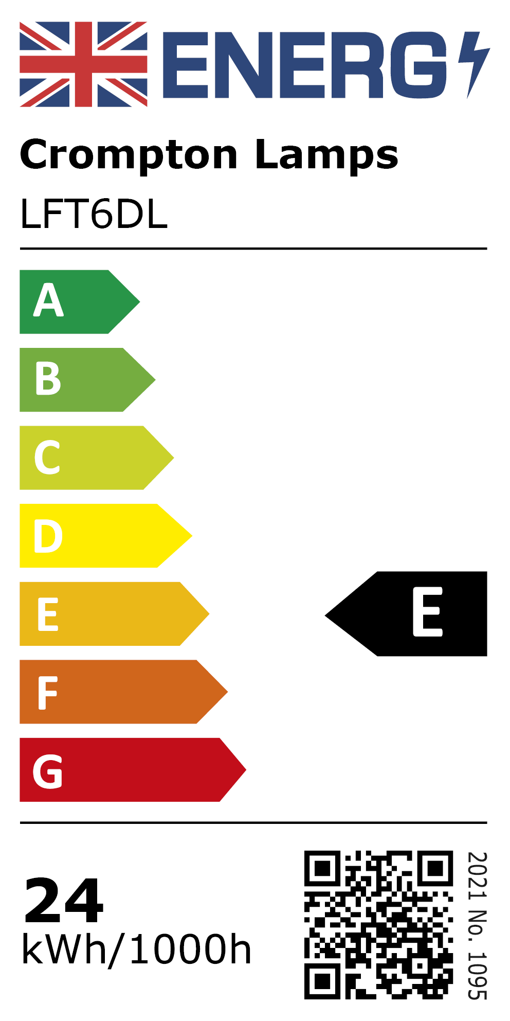 New 2021 Energy Rating Label: MPN LFT6DL