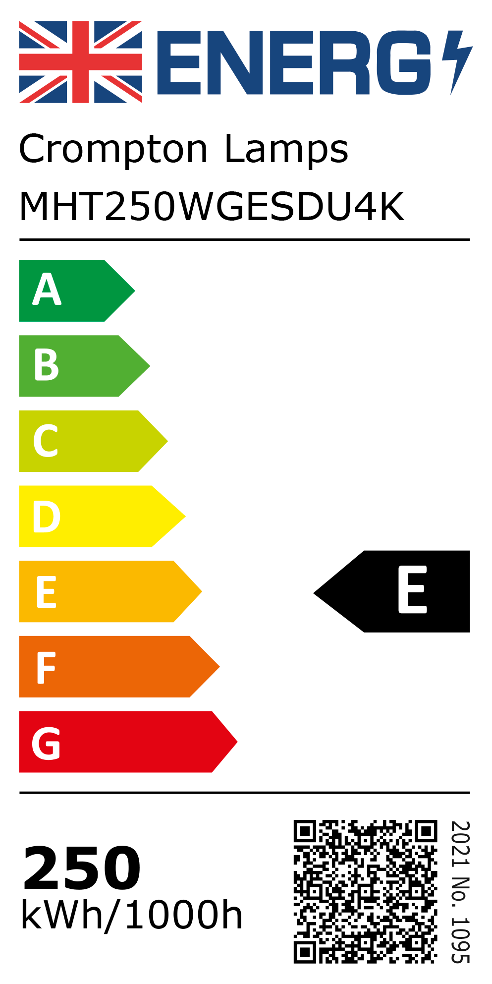 New 2021 Energy Rating Label: MPN MHT250WGESDU4K