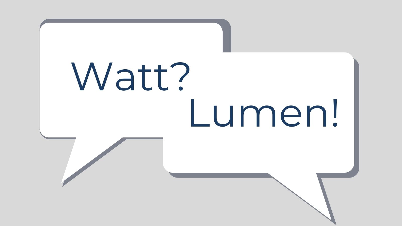 Lumens vs Watts