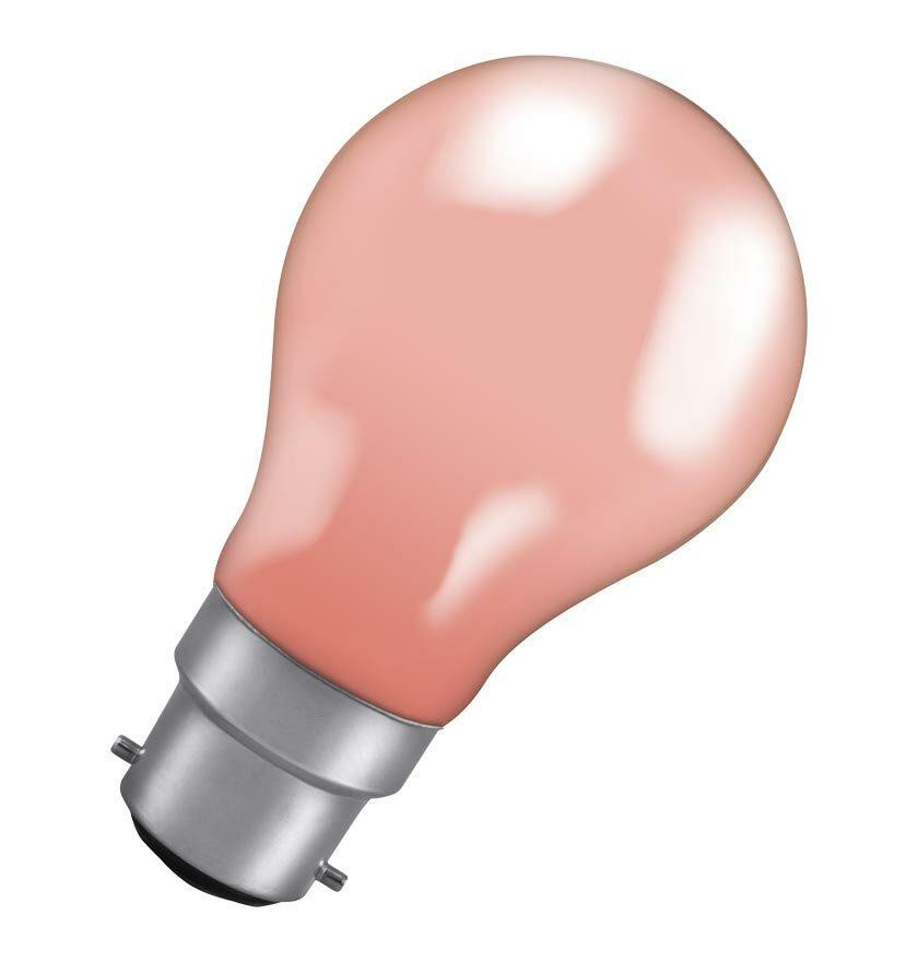 Crompton Lamps 15W GLS B22 Dimmable Colourglazed IP65 Pink