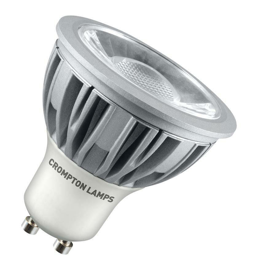 Crompton Lamps LED GU10 Bulb 5W Dimmable Cool White 45°