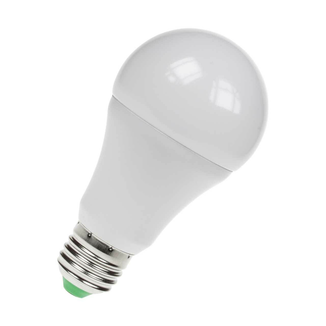 Prolite LED Sensor Light GLS 6W E27 Dusk Til Dawn Warm White Opal