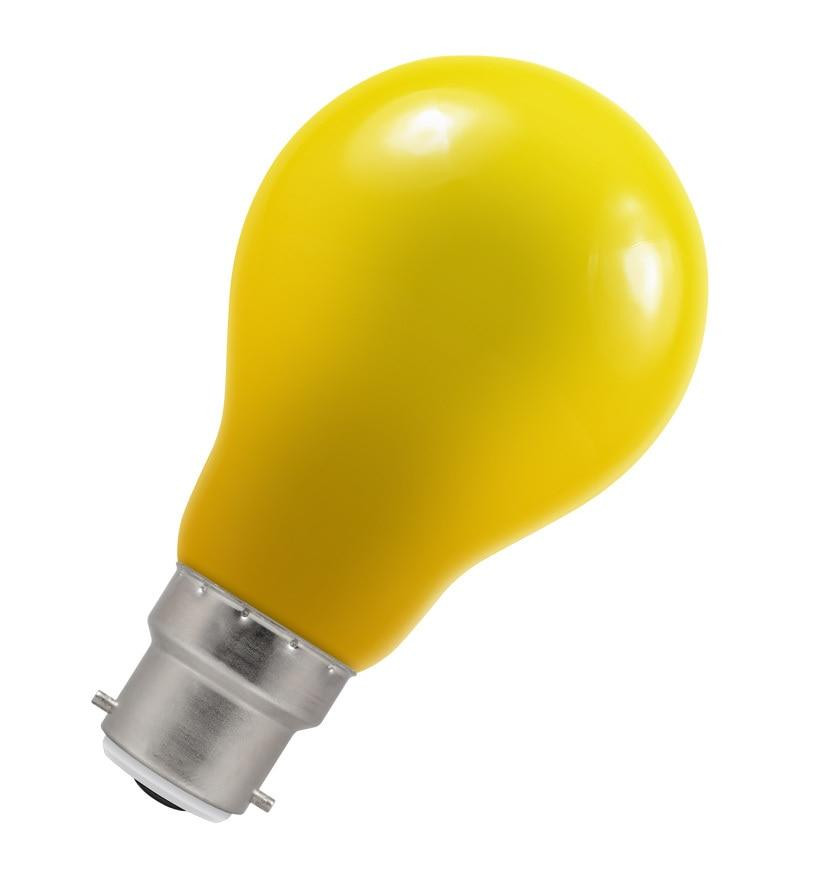 Image of Crompton Lamps LED GLS 1.5W B22 IP65 Yellow