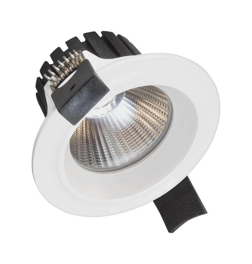 Phoebe LED Downlight 8W Dimmable Astra Round Cool White 24° White IP54