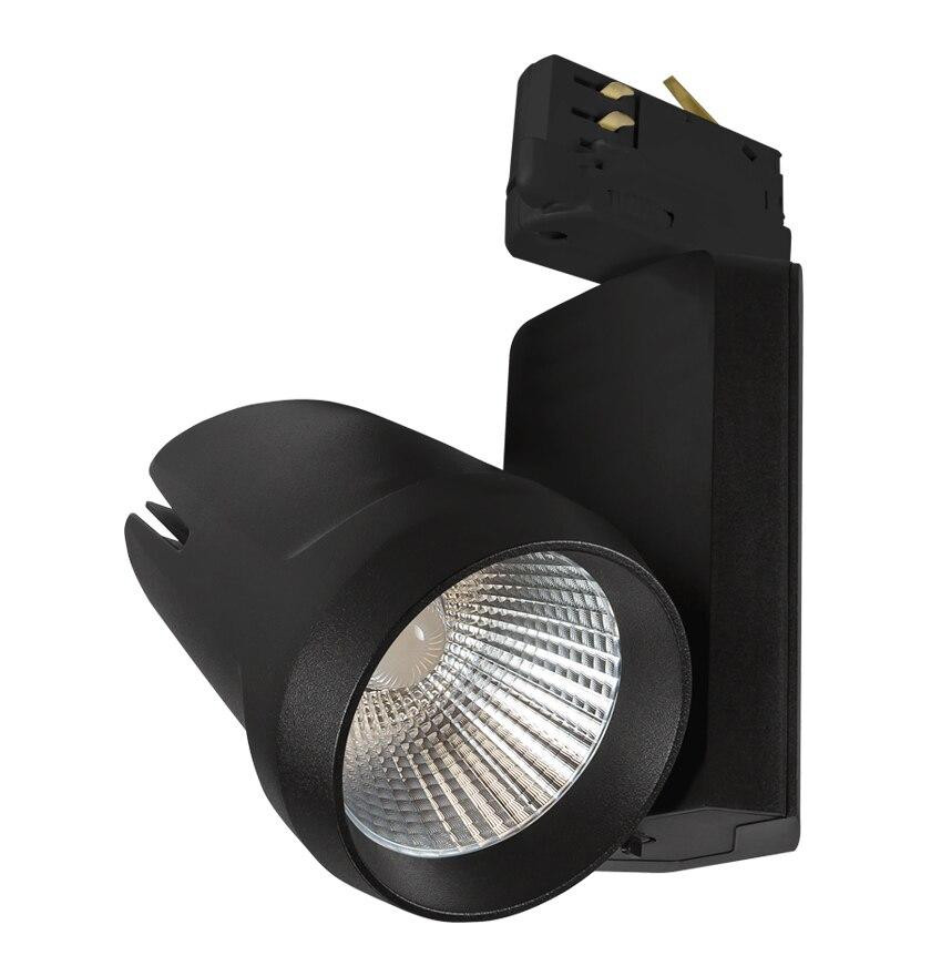 Phoebe LED Track Light 25W Dimmable Alecto Cool White 24° Black