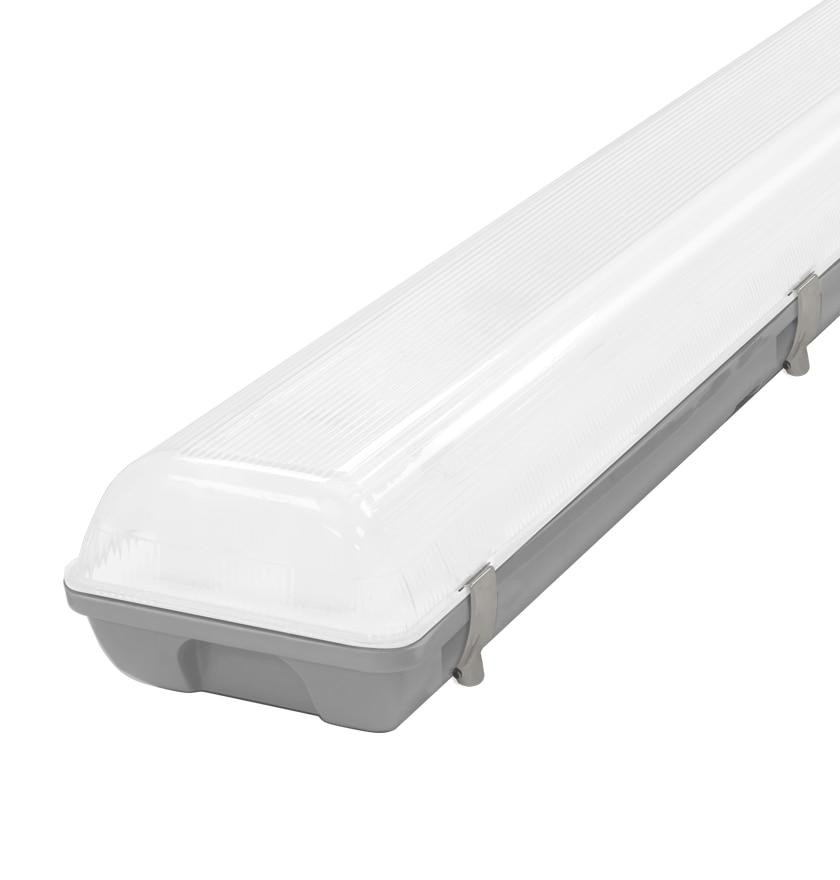 Phoebe LED 4ft IP65 Fitting 20W Manto 2 Sensor Cool White 120° Grey Non-Corrosive