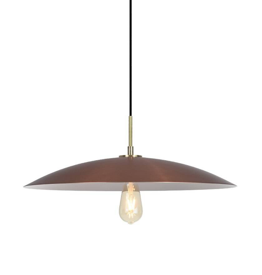 Lightbulbs Direct Large Dish Pendant Light 55cm Antique Copper