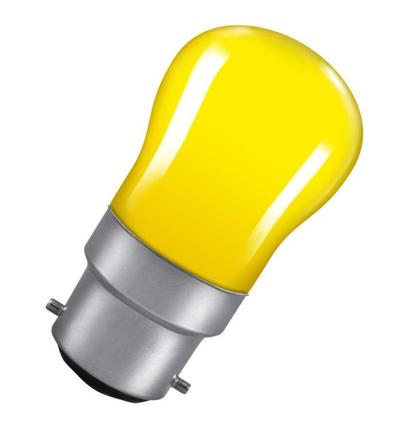 Image of Crompton Lamps 15W Pygmy B22 Dimmable Yellow