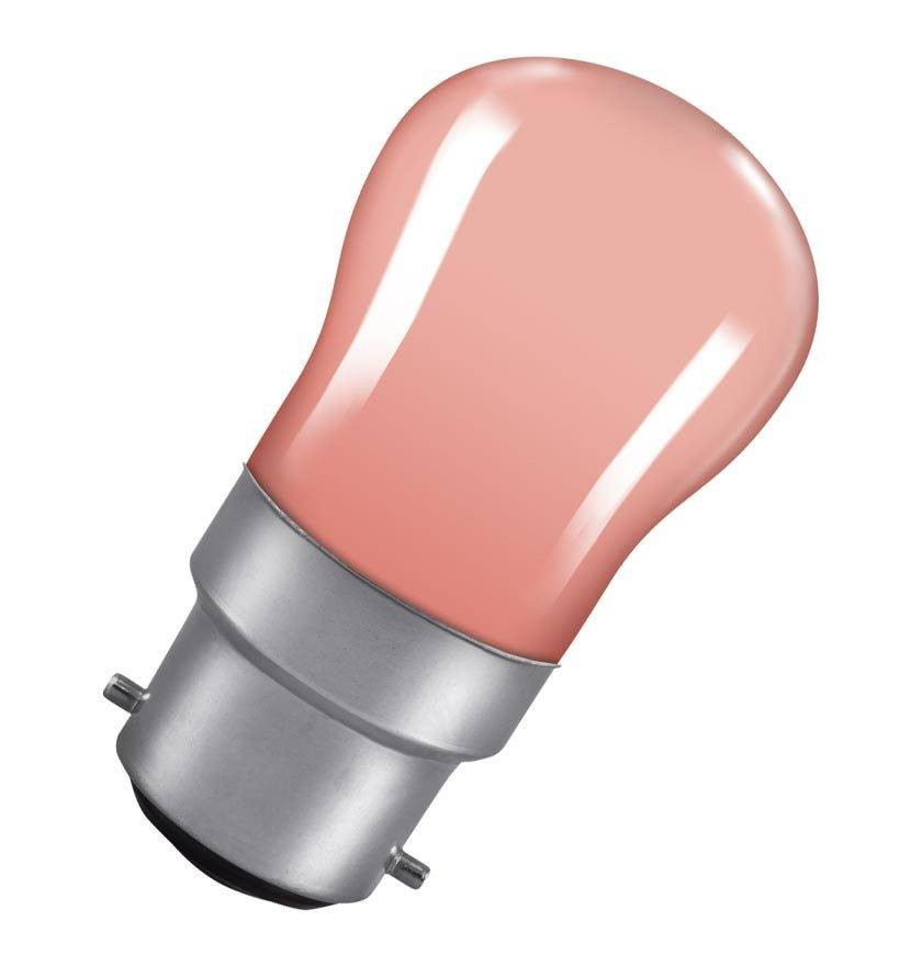 Crompton Lamps 15W Pygmy B22 Dimmable Pink