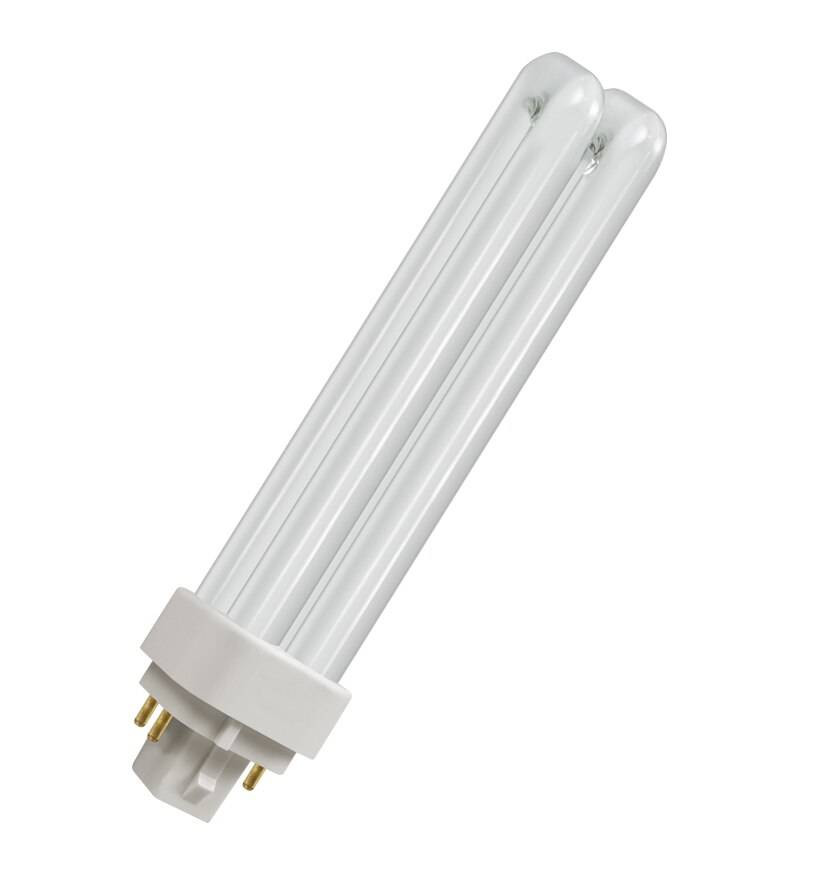 Photos - Light Bulb Crompton Lamps CFL PLC-E 18W 4-Pin Dimmable Double Turn White Frosted DE-T 