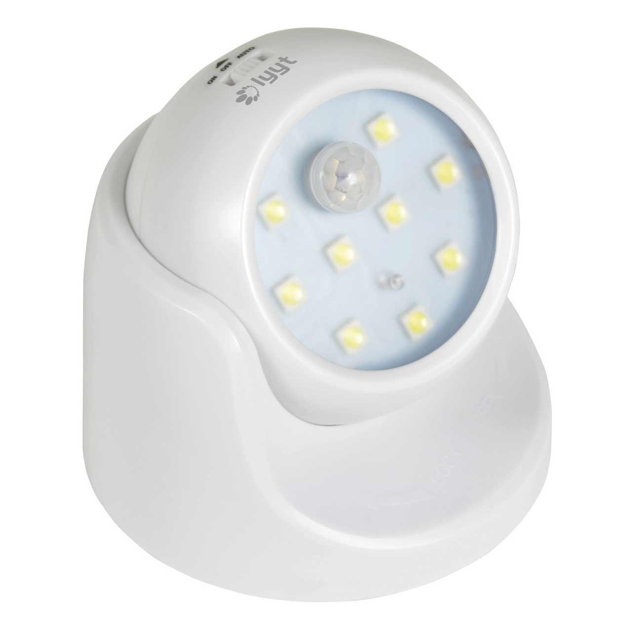 Lyyt Wireless LED Motion Sensor Light & Detachable Torch White