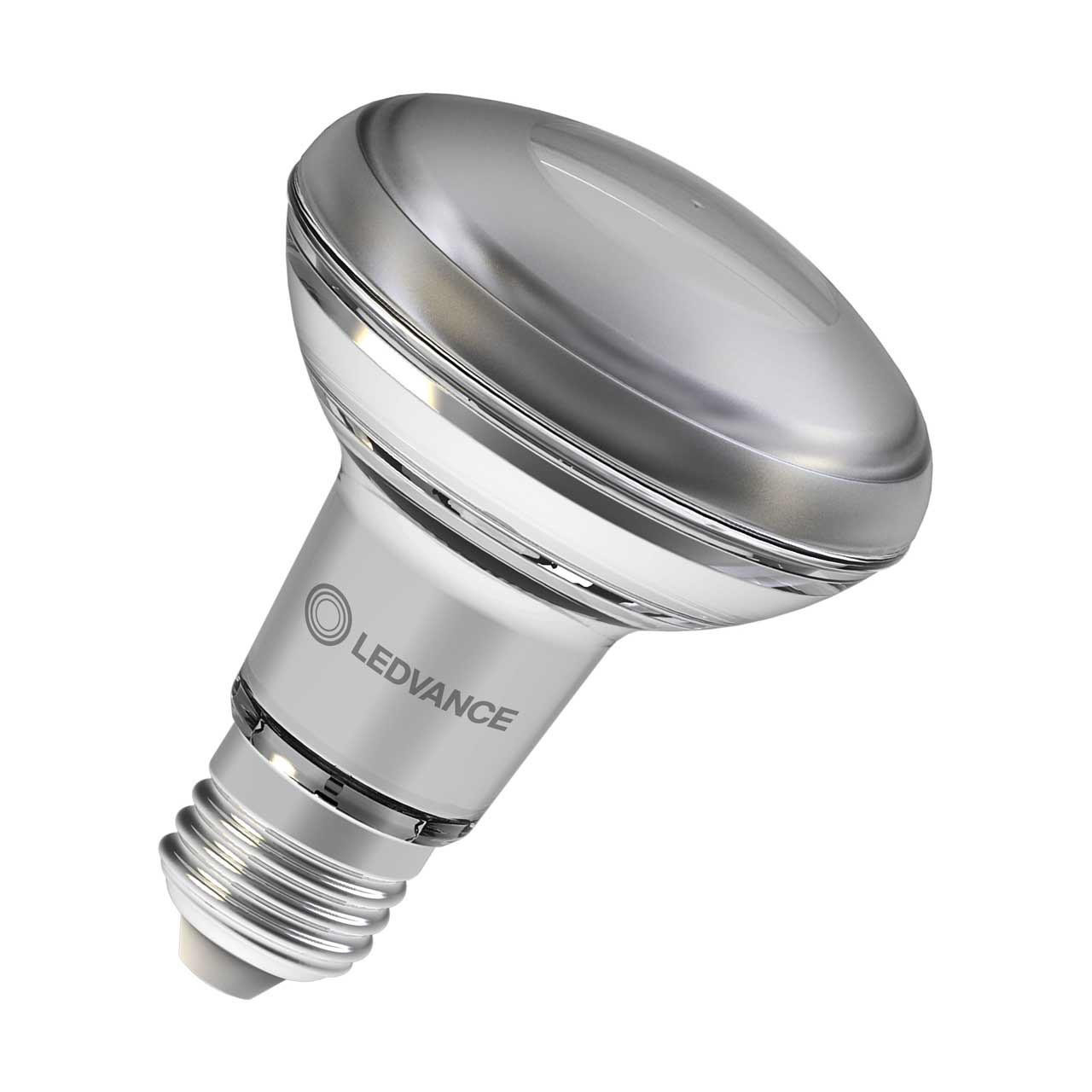 Ledvance LED R80 Reflector 8.5W E27 Performance Class Warm White 36° Diffused (100W Eqv)