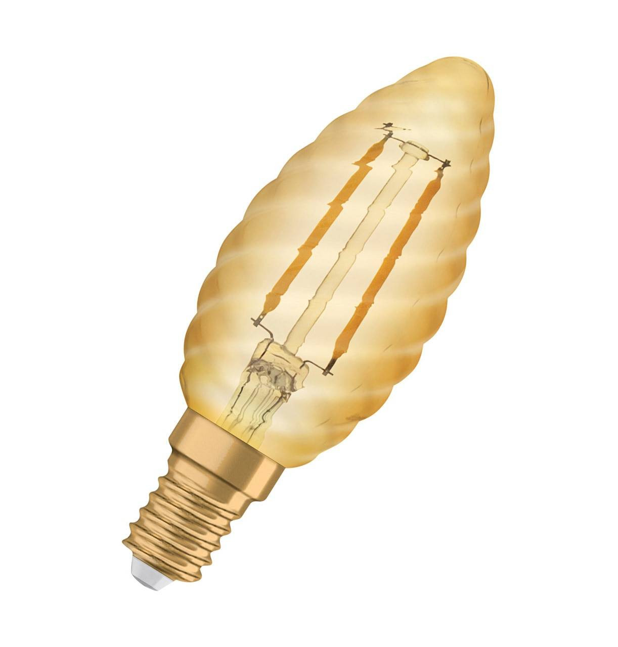 Osram LED Candle 1.5W E14 Vintage 1906 Twisted Extra Warm White Gold