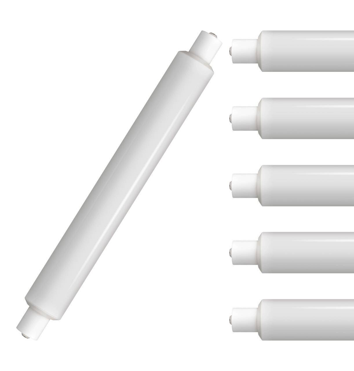 Crompton Lamps LED 221mm DET Tubular 3.5W SCC-S15 (5 Pack) Warm White Opal (30W Eqv)