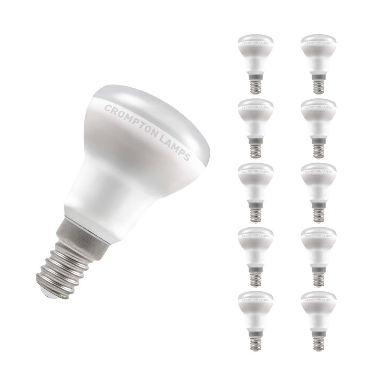 Crompton Lamps LED R39 Reflector 4.5W E14 (10 Pack) Warm White 120° Opal (35W Eqv)