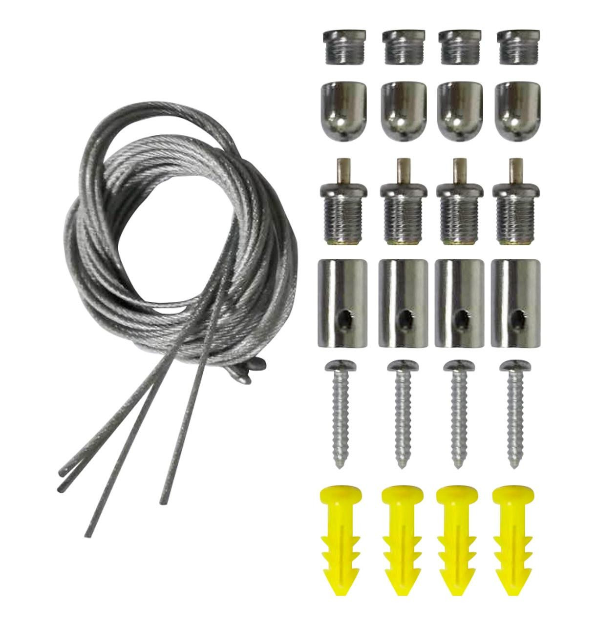 Phoebe LED Wire Suspension Kit For Galanos Arteson Ceiling Panel