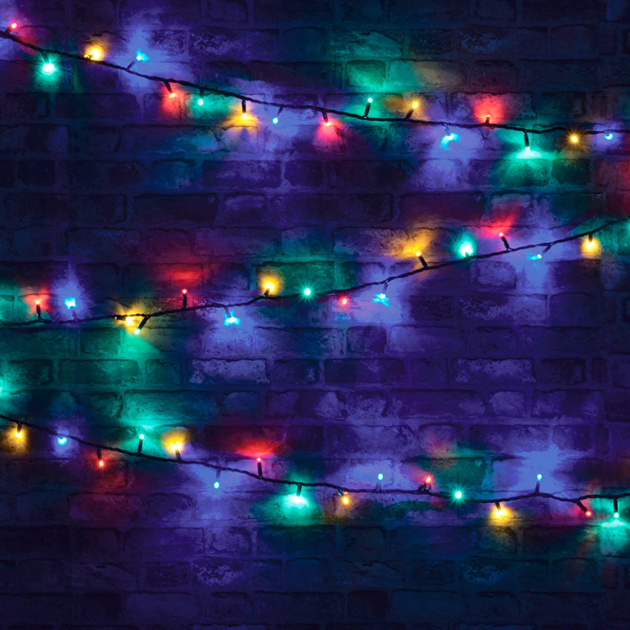 Image of Lyyt-Connect 8m 100 Multi-Coloured LED Connectable Outdoor String Lights