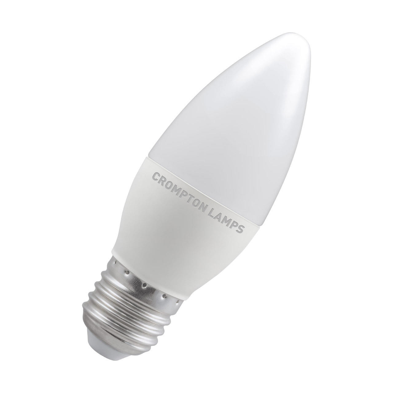 Crompton Lamps LED Candle 5W E27 Dimmable Warm White Opal (40W Eqv)