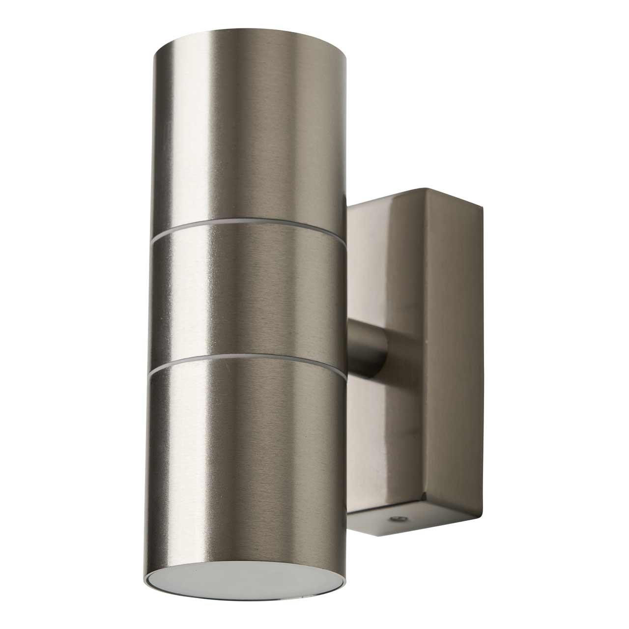 Zink LETO Outdoor Up and Down Wall Light Stainless Steel