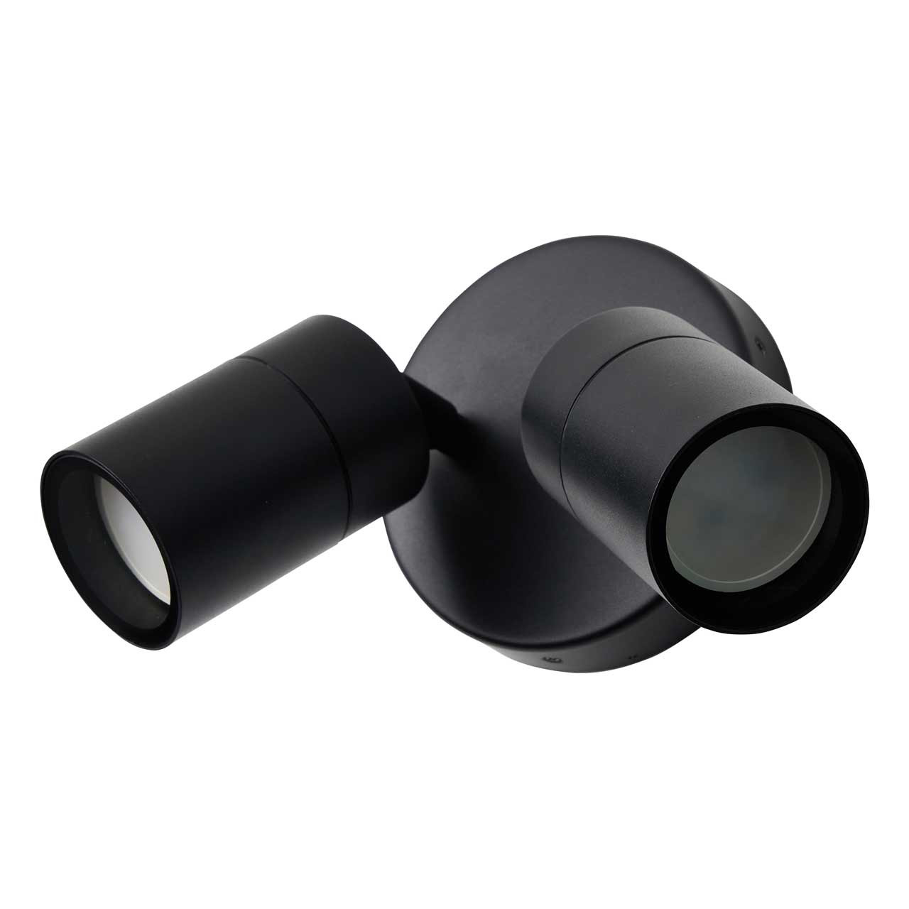 Zink LETO Adjustable Twin Outdoor Spotlight Black