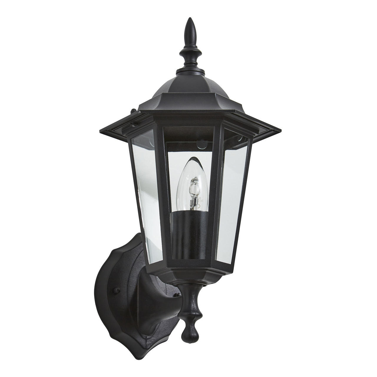Zink LIBOURNE 6 Panel Outdoor Wall Lantern Black