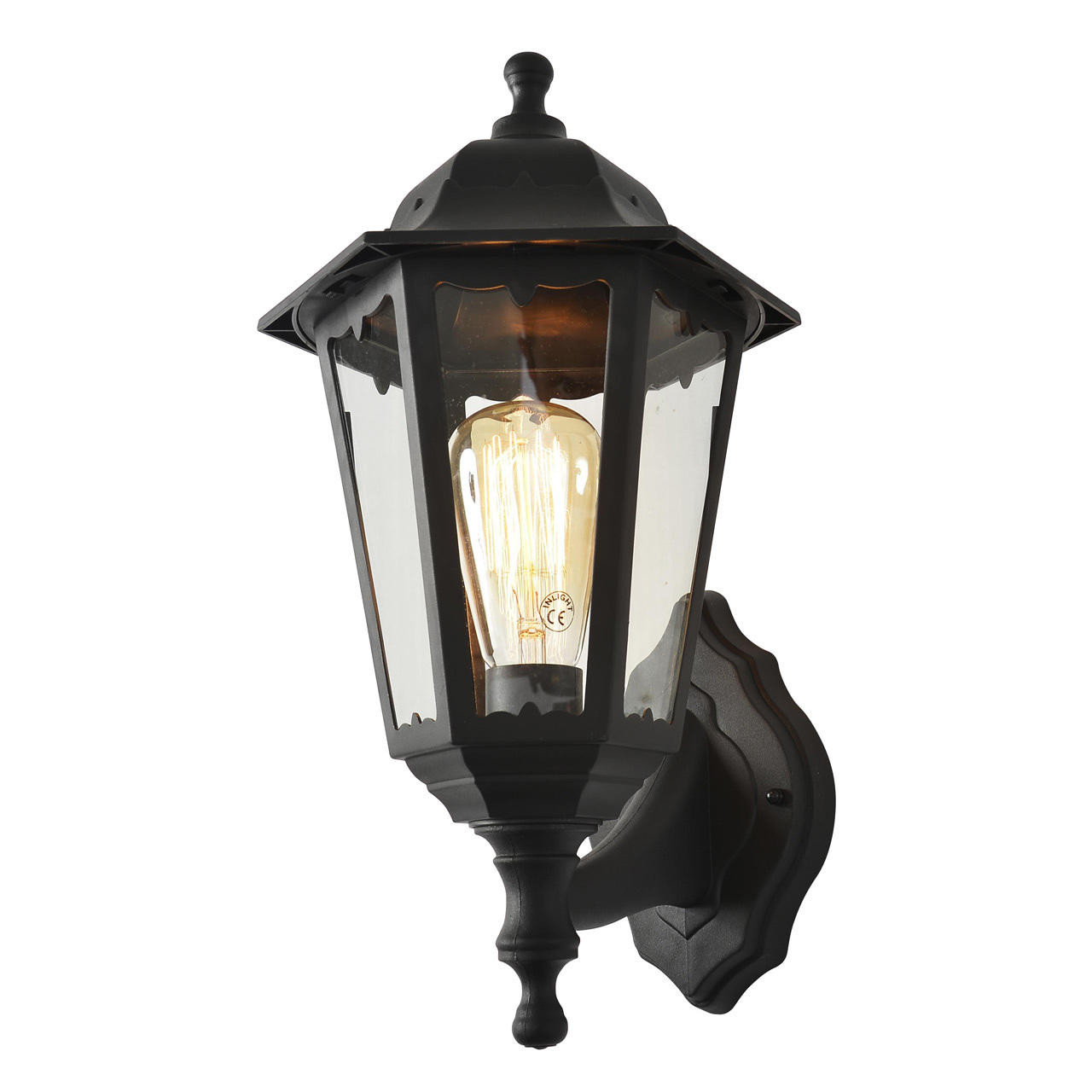 Coast Bianca Up or Down Wall Lantern Black