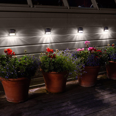 4-Pack Solar Fence Lights - RGB Color Changing, IP65 Waterproof, 11 Modes For Garden