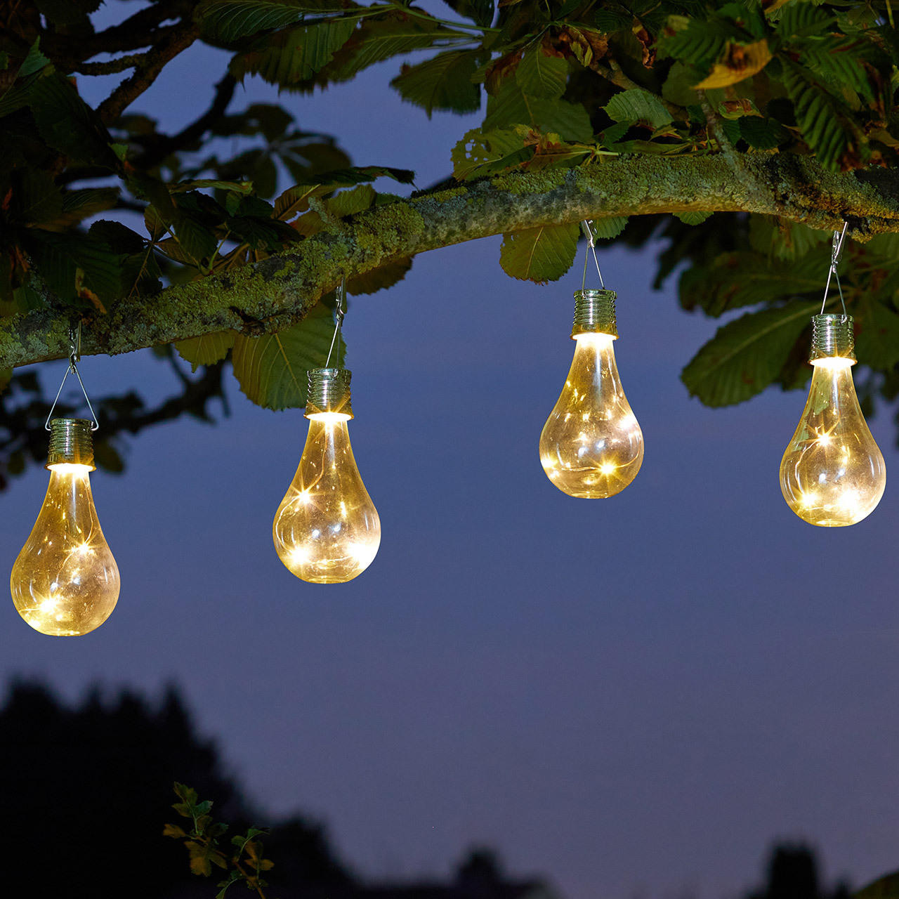 Smart Solar LED Firefly Effect EUREKA! Light Bulbs (6 Pack) Warm White Clear
