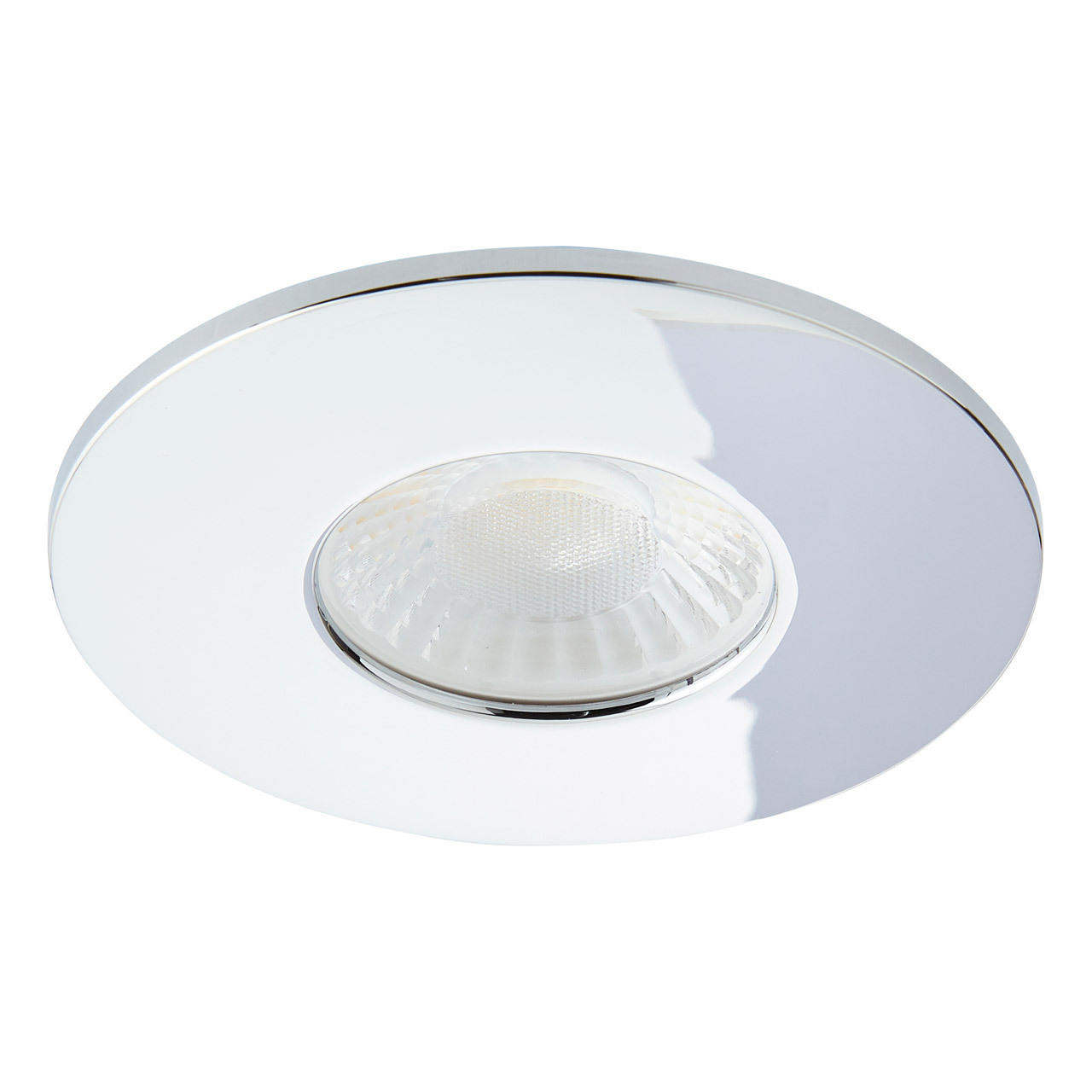 Spa Rhom LED Fire Rated Downlight 8W Dimmable IP65 Tri-Colour CCT Chrome