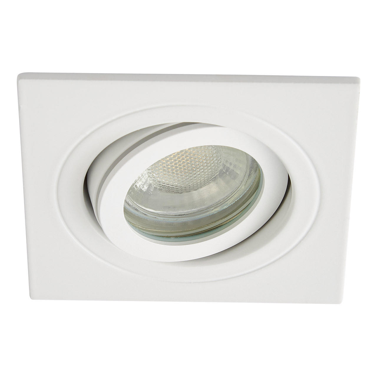 Spa Cali Square Tiltable Downlight Matt White