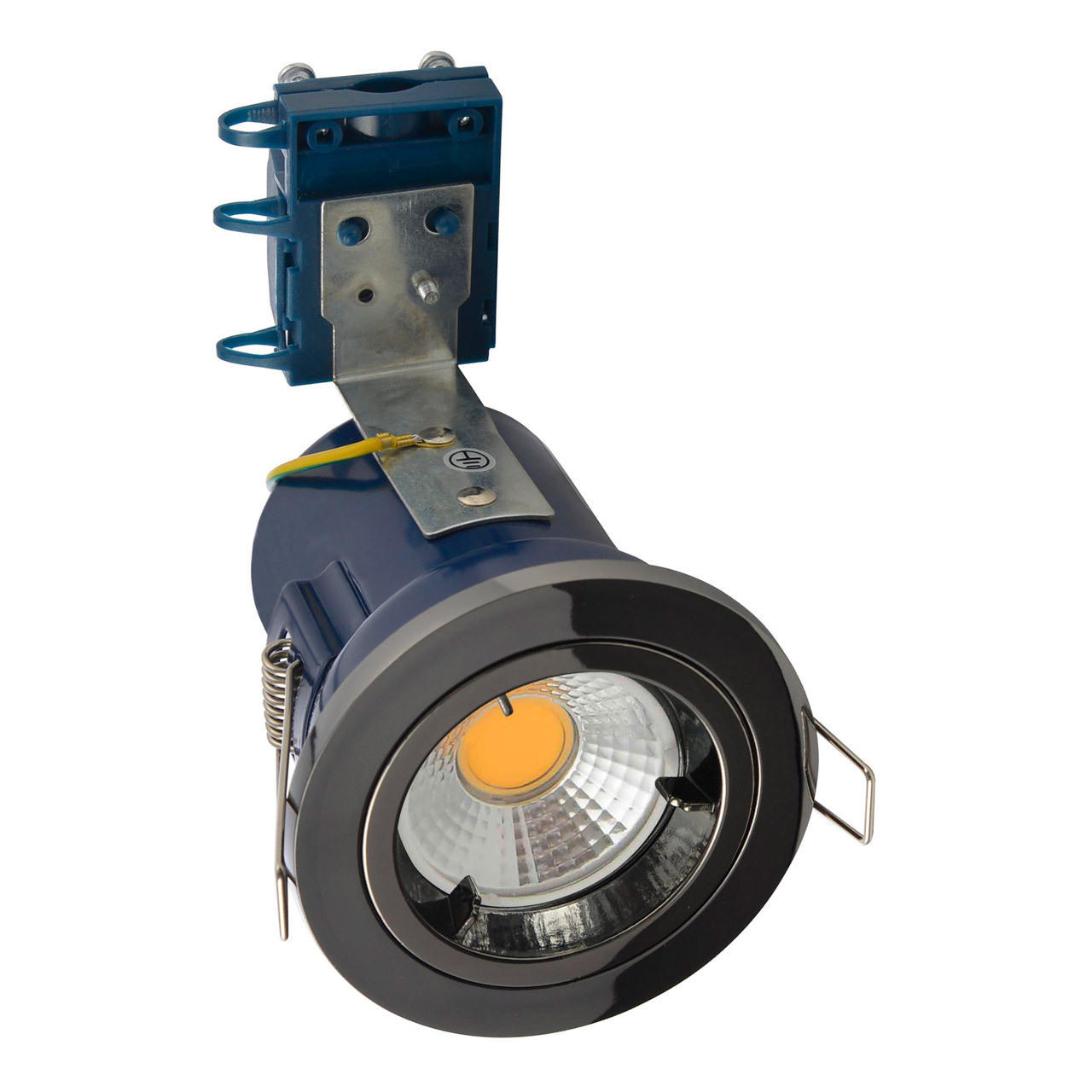 Electralite Yate Fire Rated Downlight IP20 Black Chrome