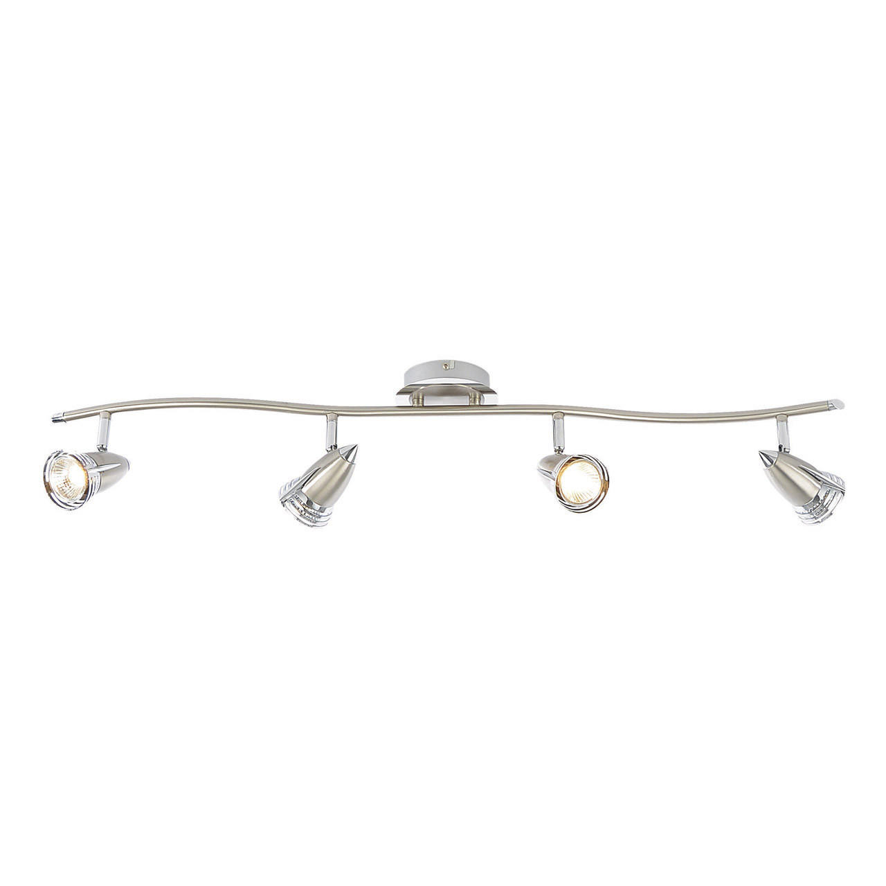 Inlight Elara 4-Light Light Bar Spotlight Satin Nickel/Chrome