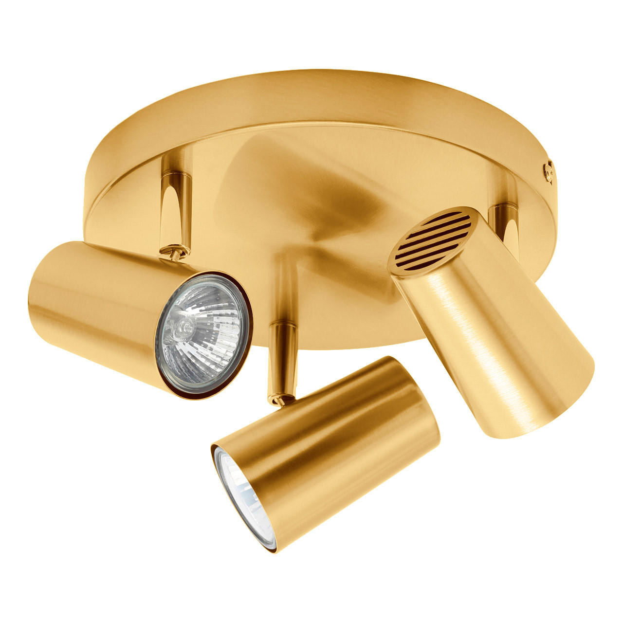 Inlight Harvey 3-Light Ceiling Spotlight Satin Brass