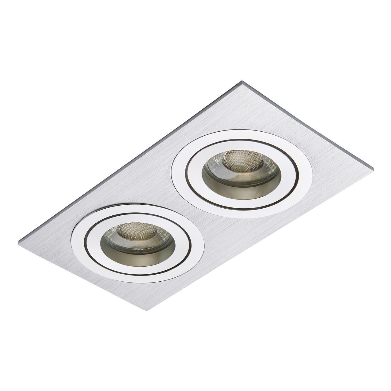Inlight Pasto Double Adjustable Downlight Polished Silver