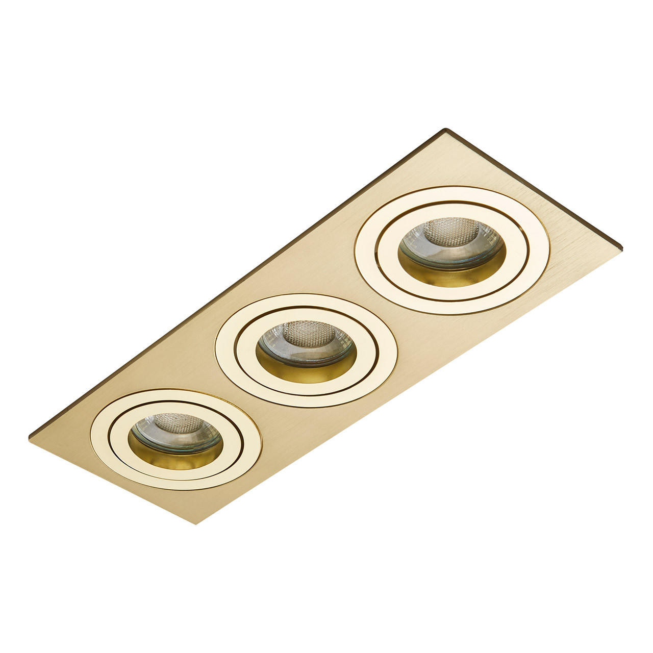 Inlight Pasto Triple Adjustable Downlight Polished Brass