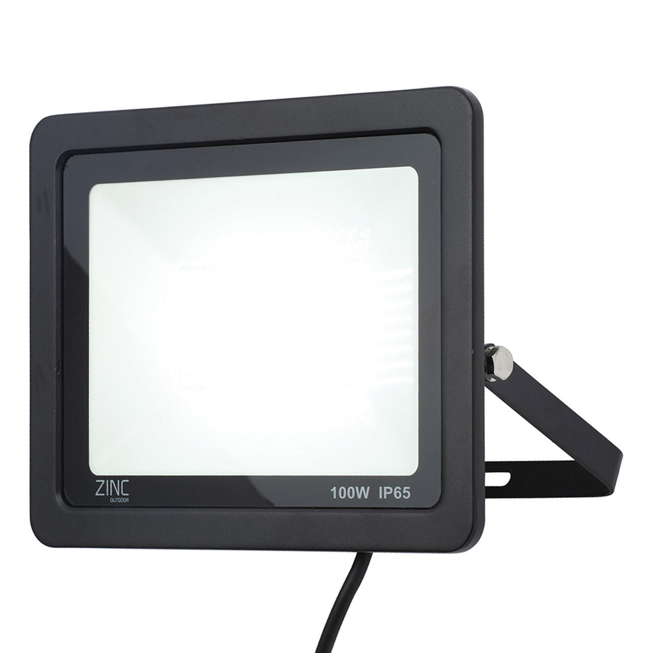 Zink OTLEY LED Slimline Floodlight 100W Daylight 180° Black