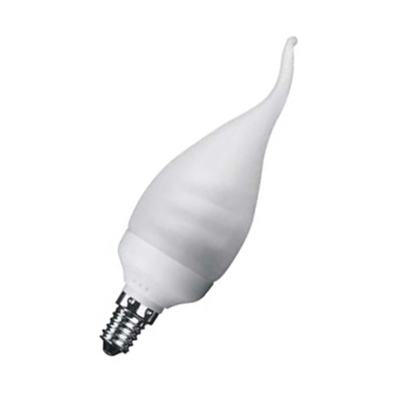 Photos - Light Bulb Kosnic CFL Bent Tip Candle Helix Spiral 8W E14 Warm White Opal SCL08BTP/E1