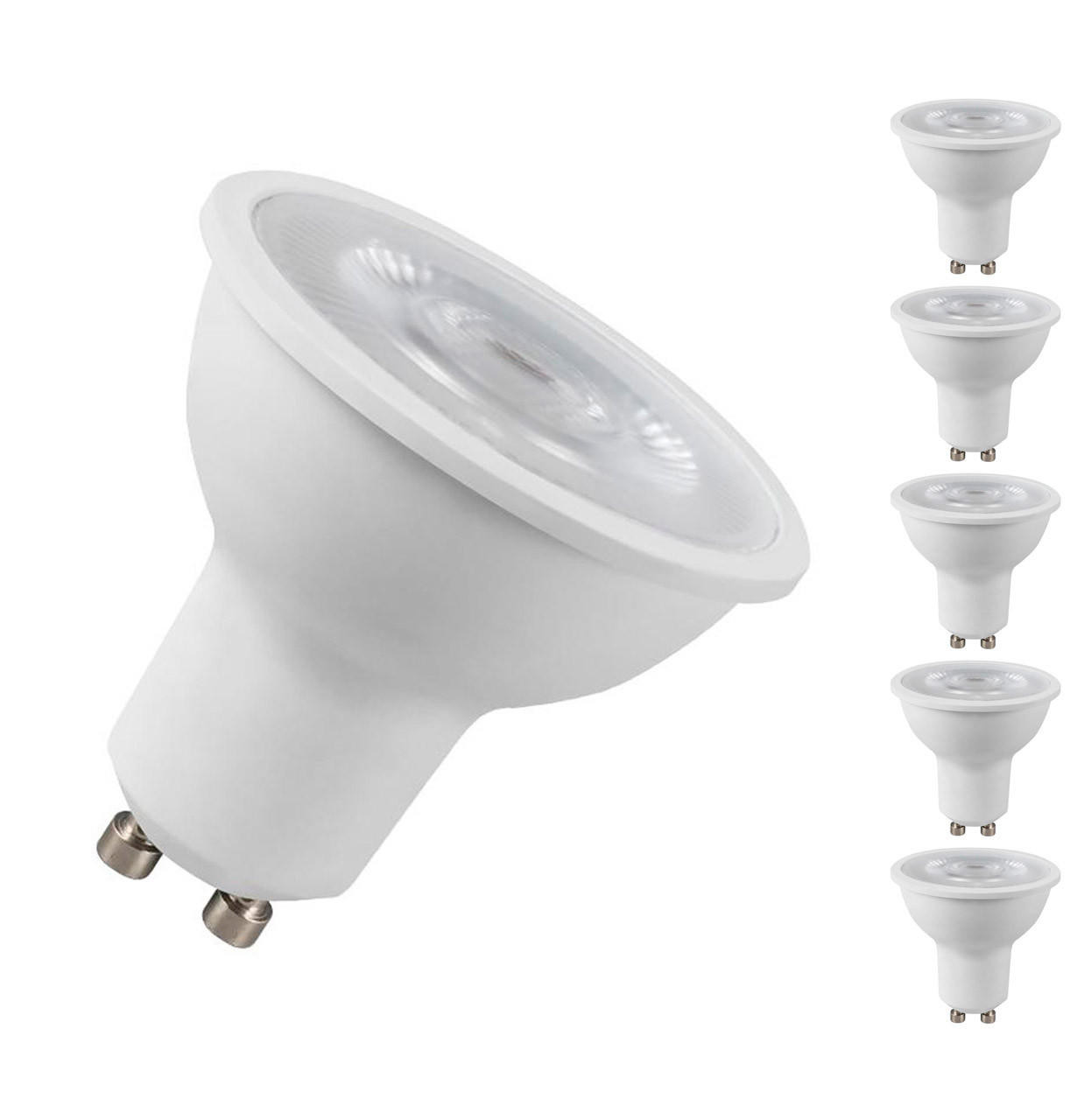 Crompton Lamps LED GU10 Bulbs 4.5W (5 Pack) Cool White 38° (50W Eqv)
