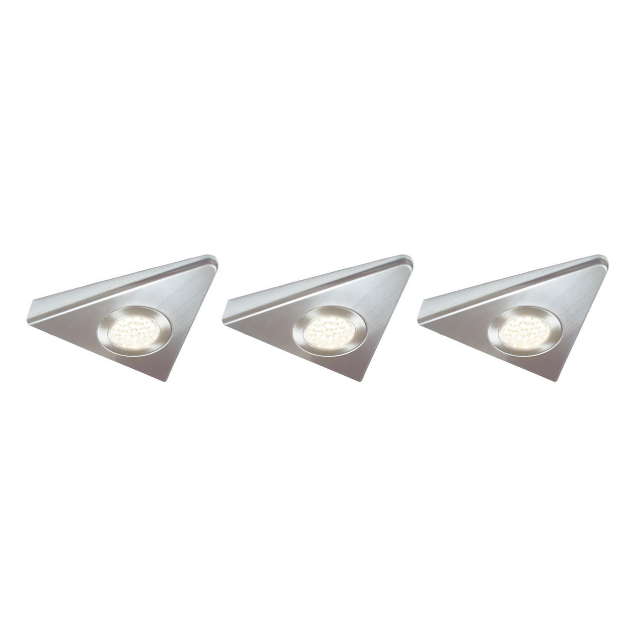 nxt gen Georgia Premium LED Under Cabinet Light 1.8W (3 Pack) Cool White 65° Brushed Nickel