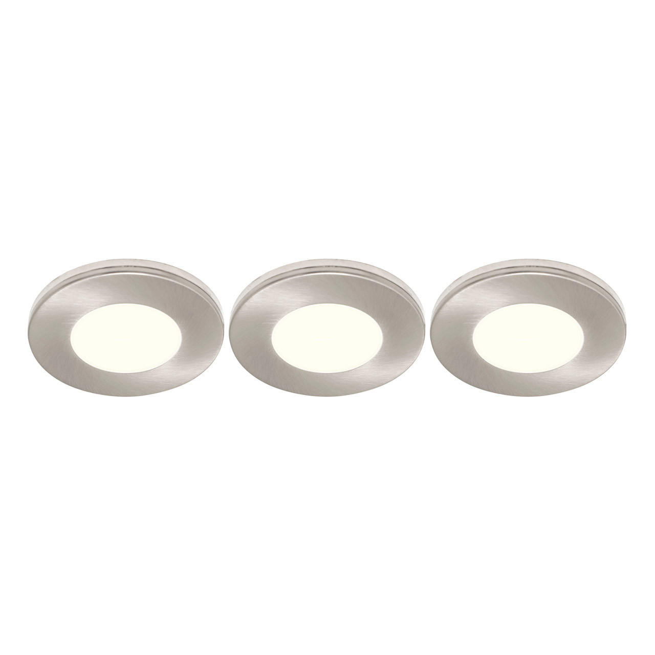 nxt gen Alabama Slim LED Under Cabinet Light 2W (3 Pack) Warm White Brushed Nickel